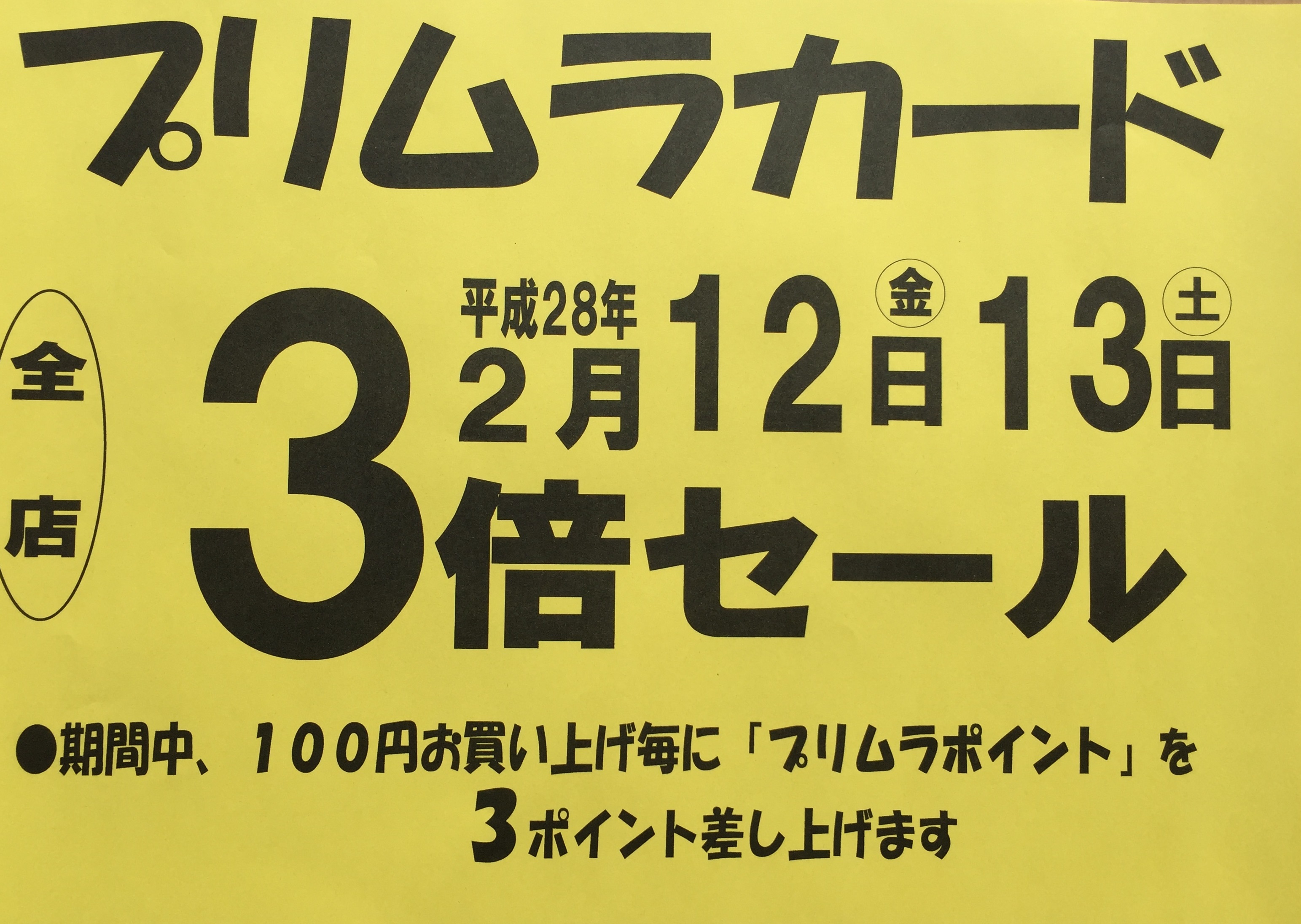 ◆2月ポイントセールお知らせ